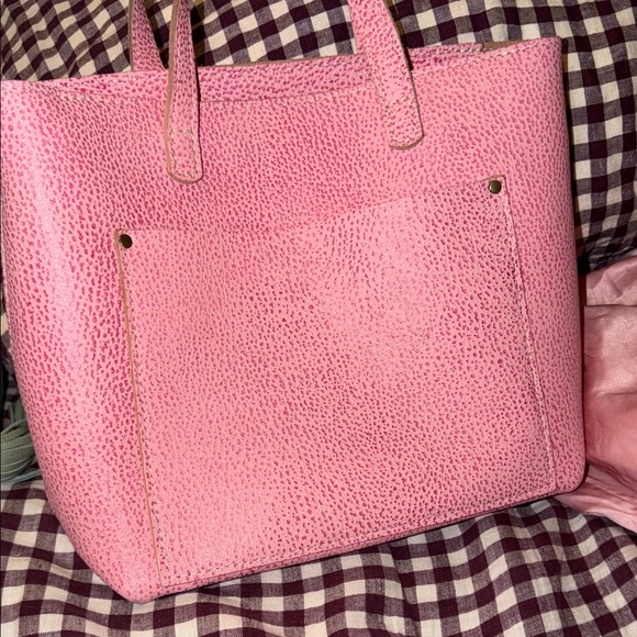 Portland Leather Goods Medium Zip Tote (Bubblegum) + 3 flower snaps - Picture 8 of 8